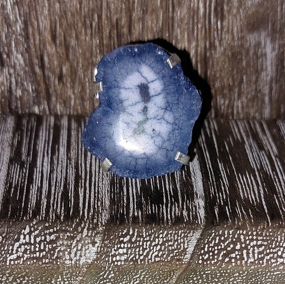 Blue Solar Quartz Ring  💙 Size 5.5 - Picture 4 of 7